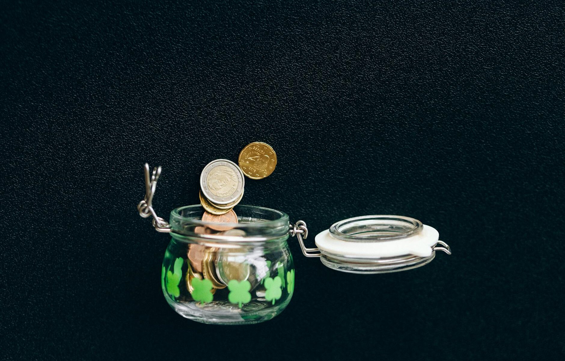 coins in a jar